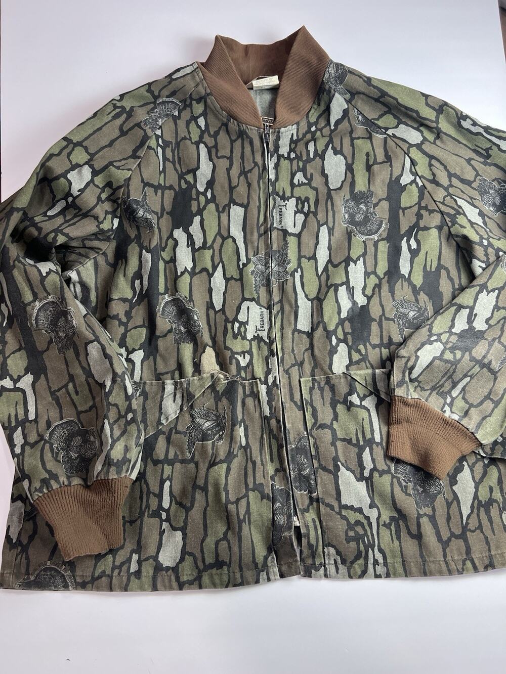 VIntage Walls Jacket Mens XL Trebark Camo Lightweight Hunting Turkey Nwtf